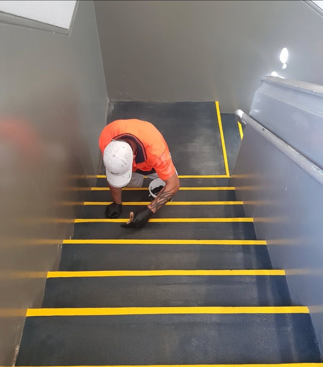 A Bathroom with a Sink, Shower and Mirror — Painters Geelong in Geelong, VIC