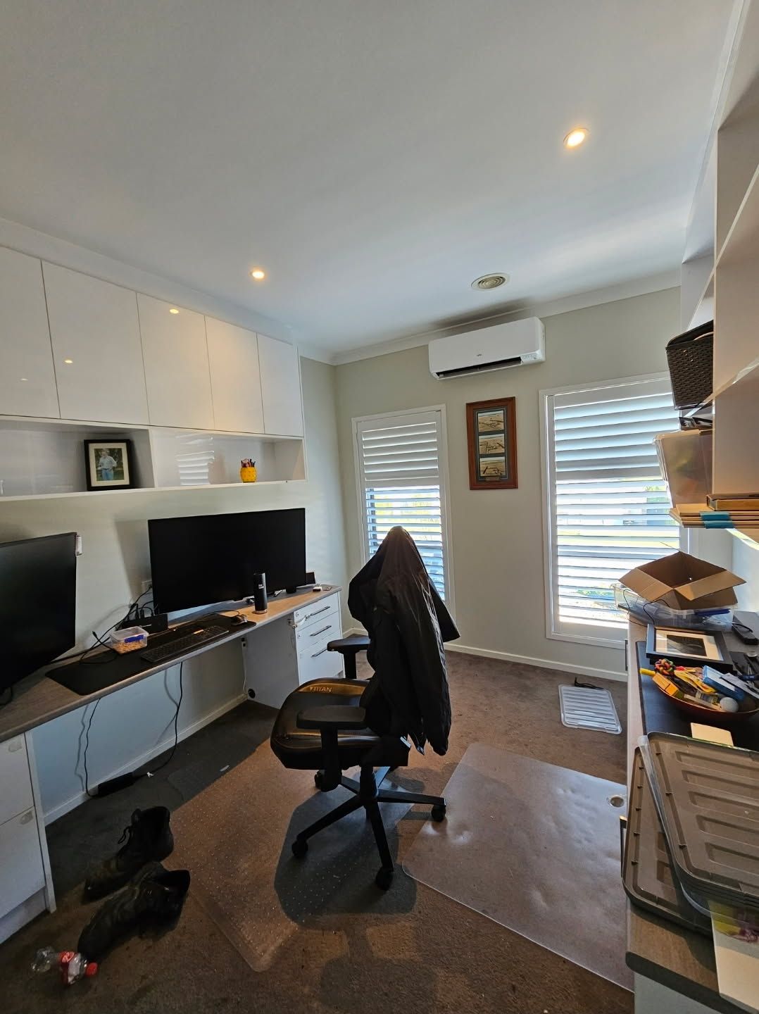 A Room with a Red Table and a White Board on the Wall — Painters Geelong in Geelong, VIC