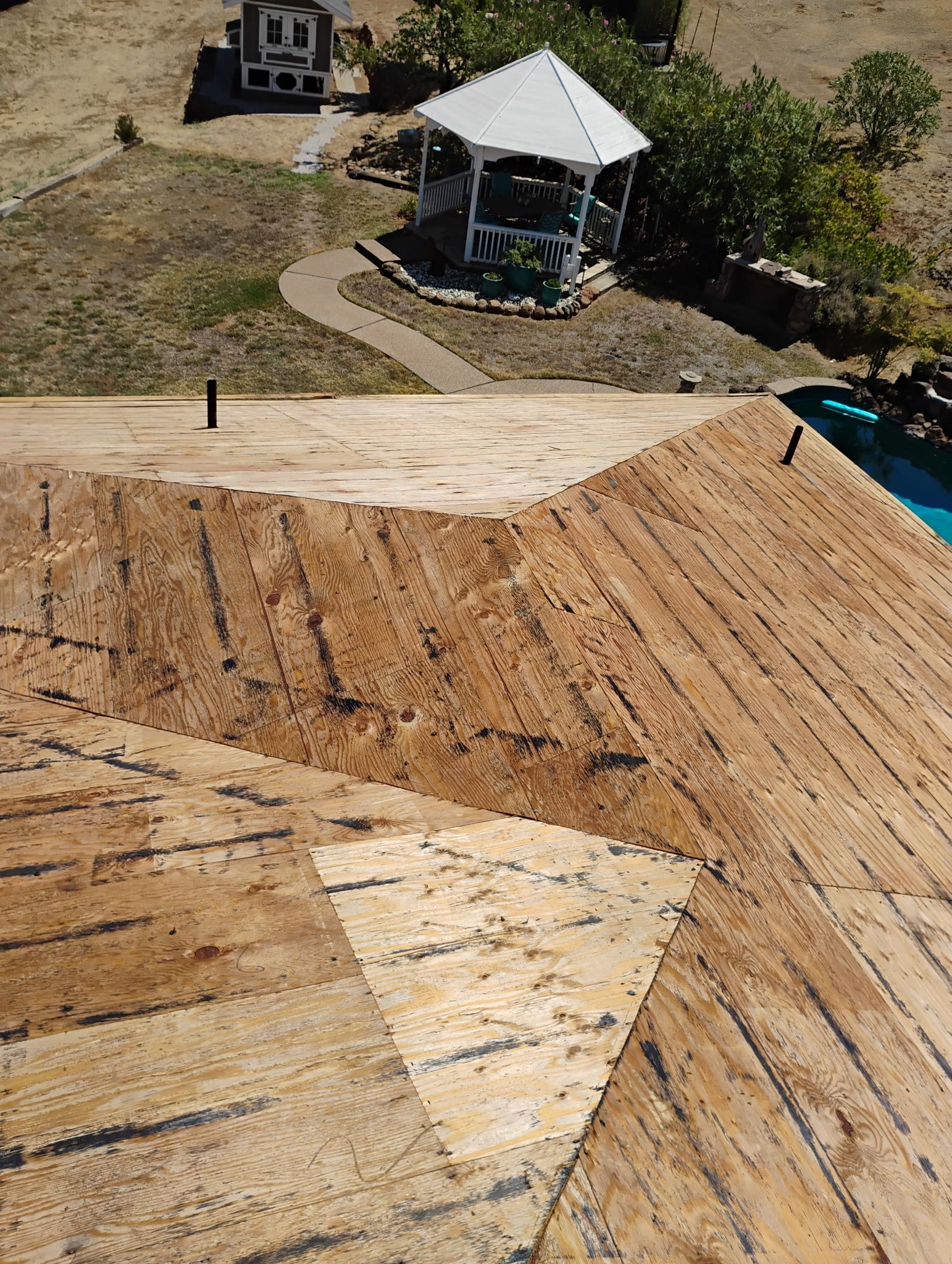 Browns Valley Residential Tile Roof Tear-Off and Decking Preparation