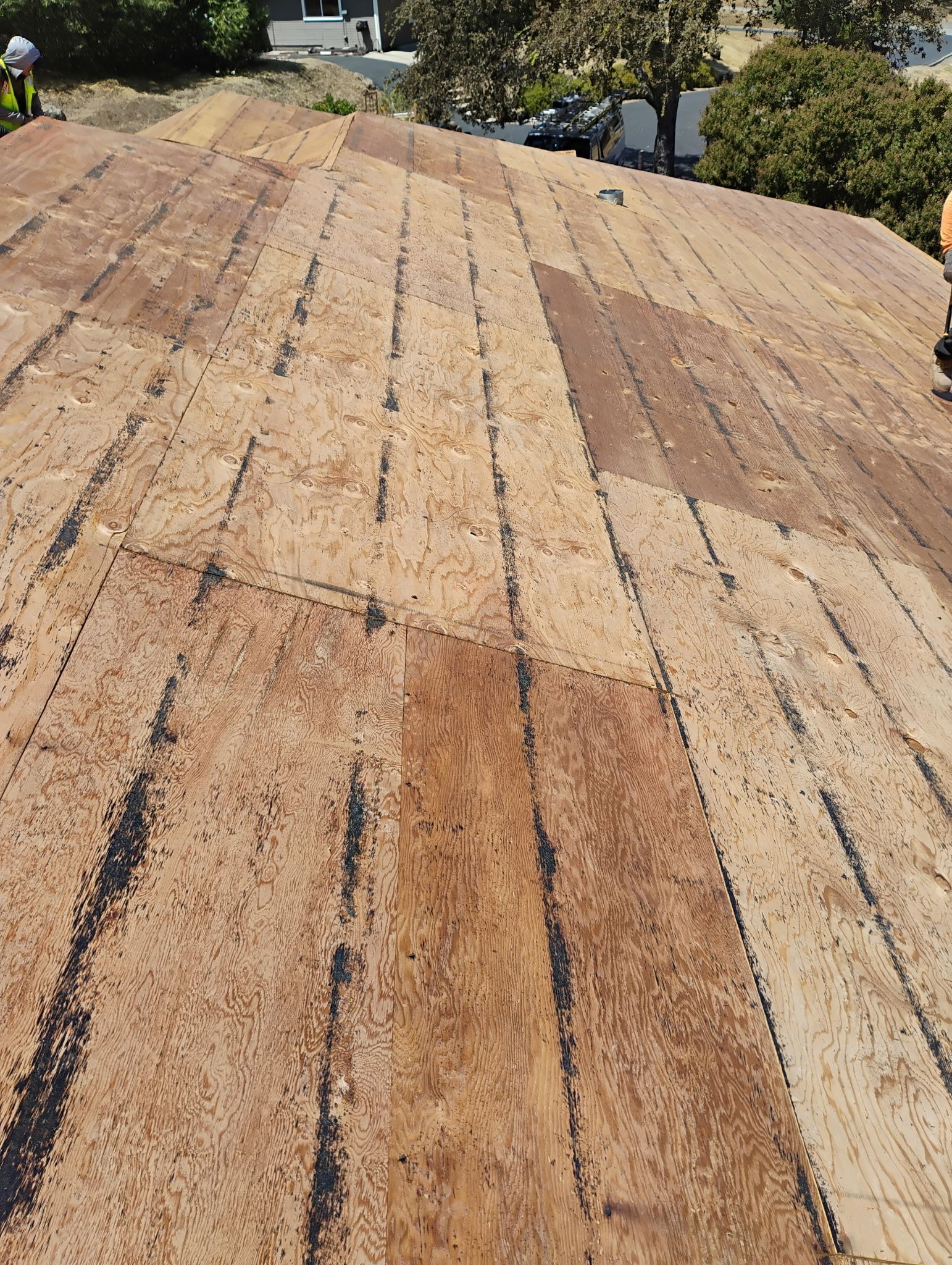 Browns Valley Residential Tile Roof Tear-Off and Decking Preparation