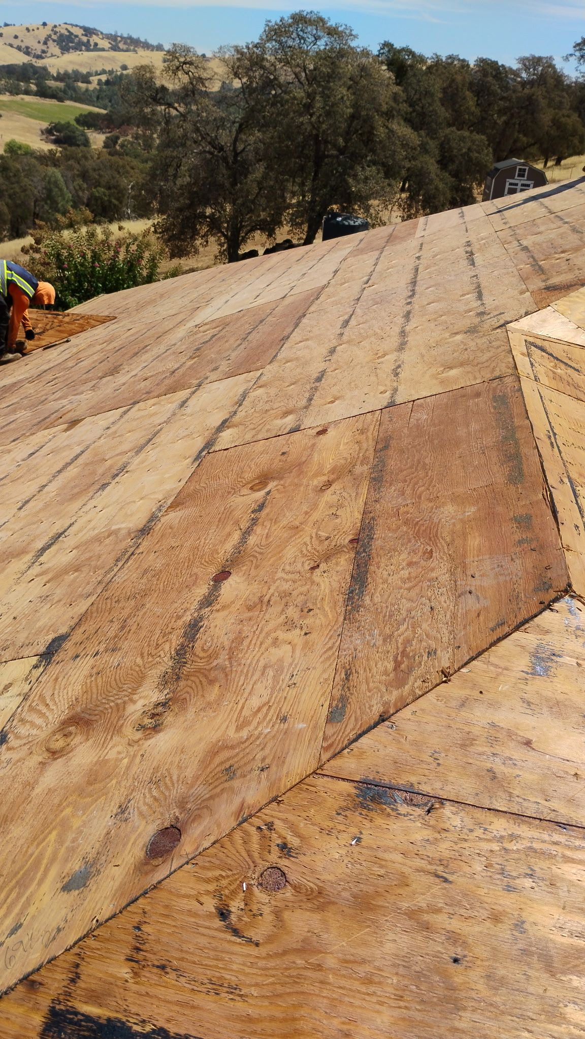 Browns Valley Residential Tile Roof Tear-Off and Decking Preparation