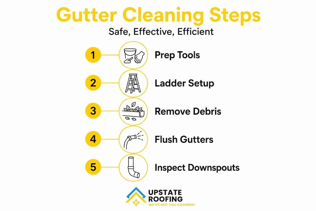 gutter cleaning steps for do it yourself customers