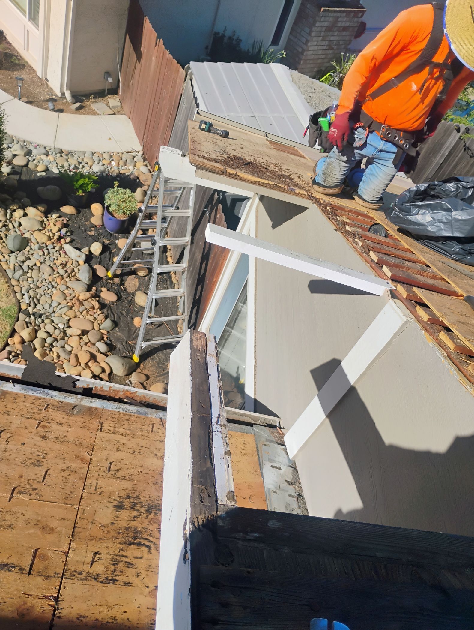 Orangevale Complete Roof Replacement & Structural Woodwork Restoration
