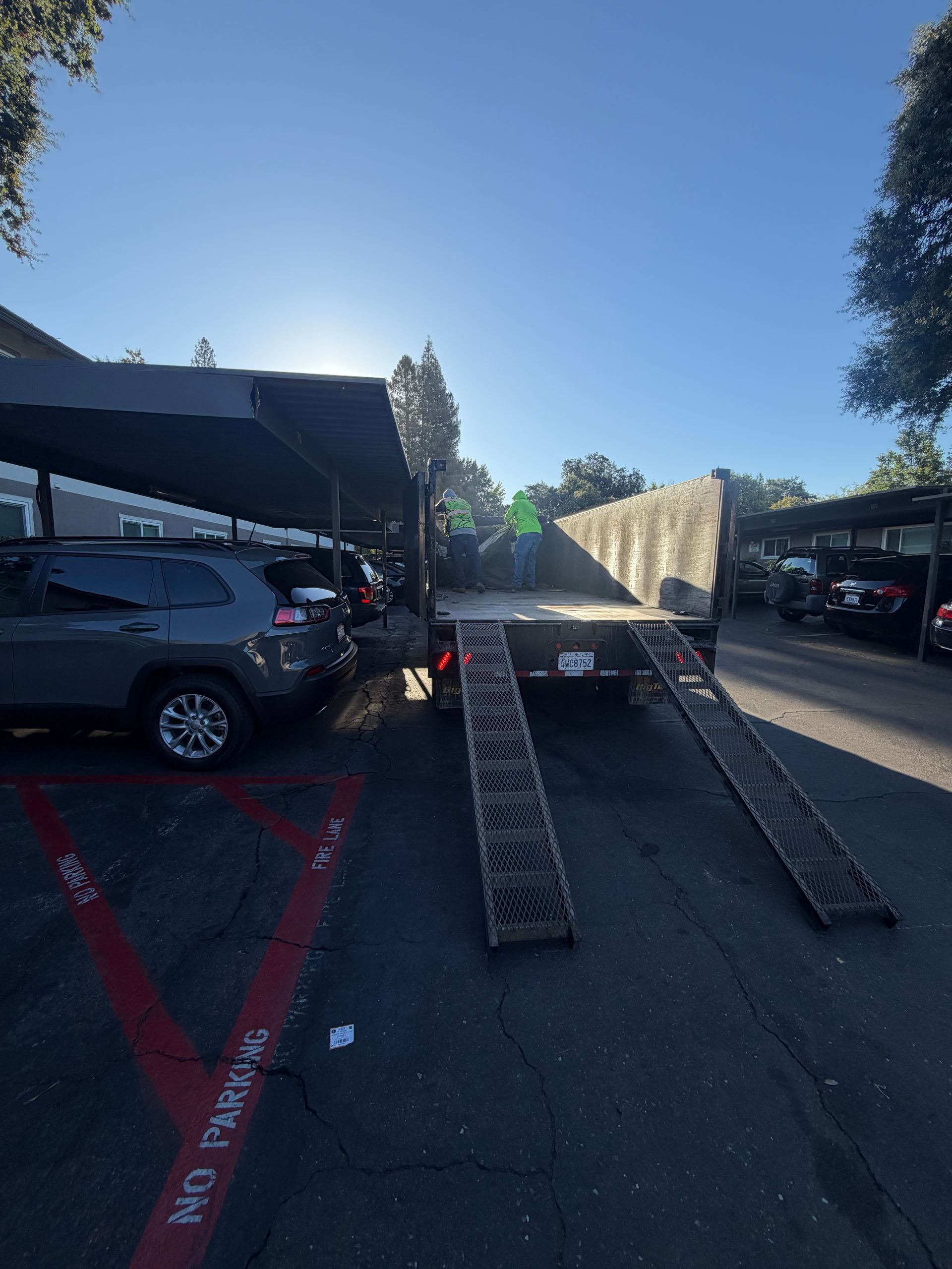 Carmichael Multi-Family Commercial Roof Tear-Off and Safe Debris Extraction