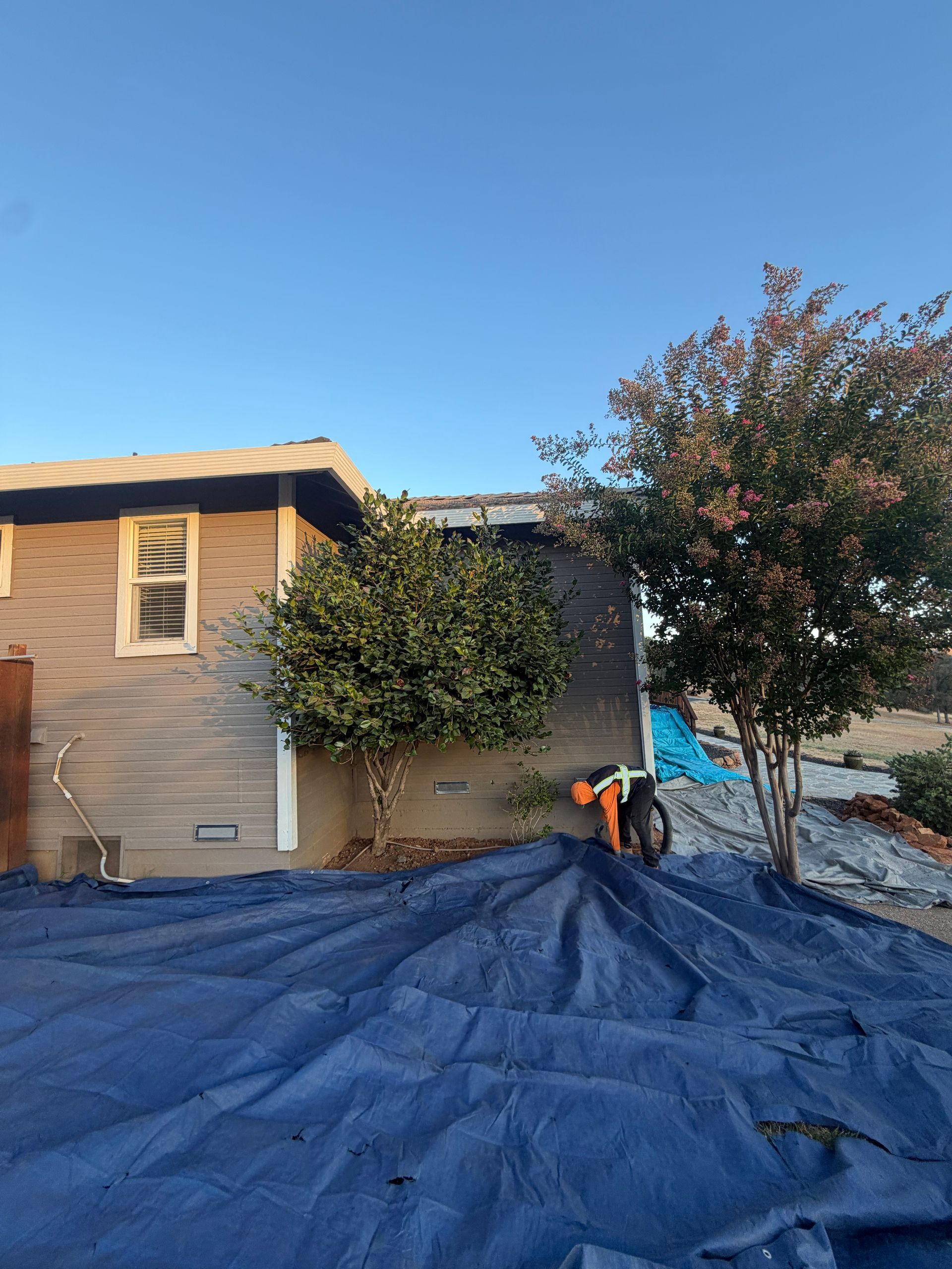 Browns Valley Residential Tile Roof Tear-Off and Decking Preparation