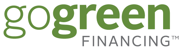 GoGreen Financing logo in green and gray text on a white background