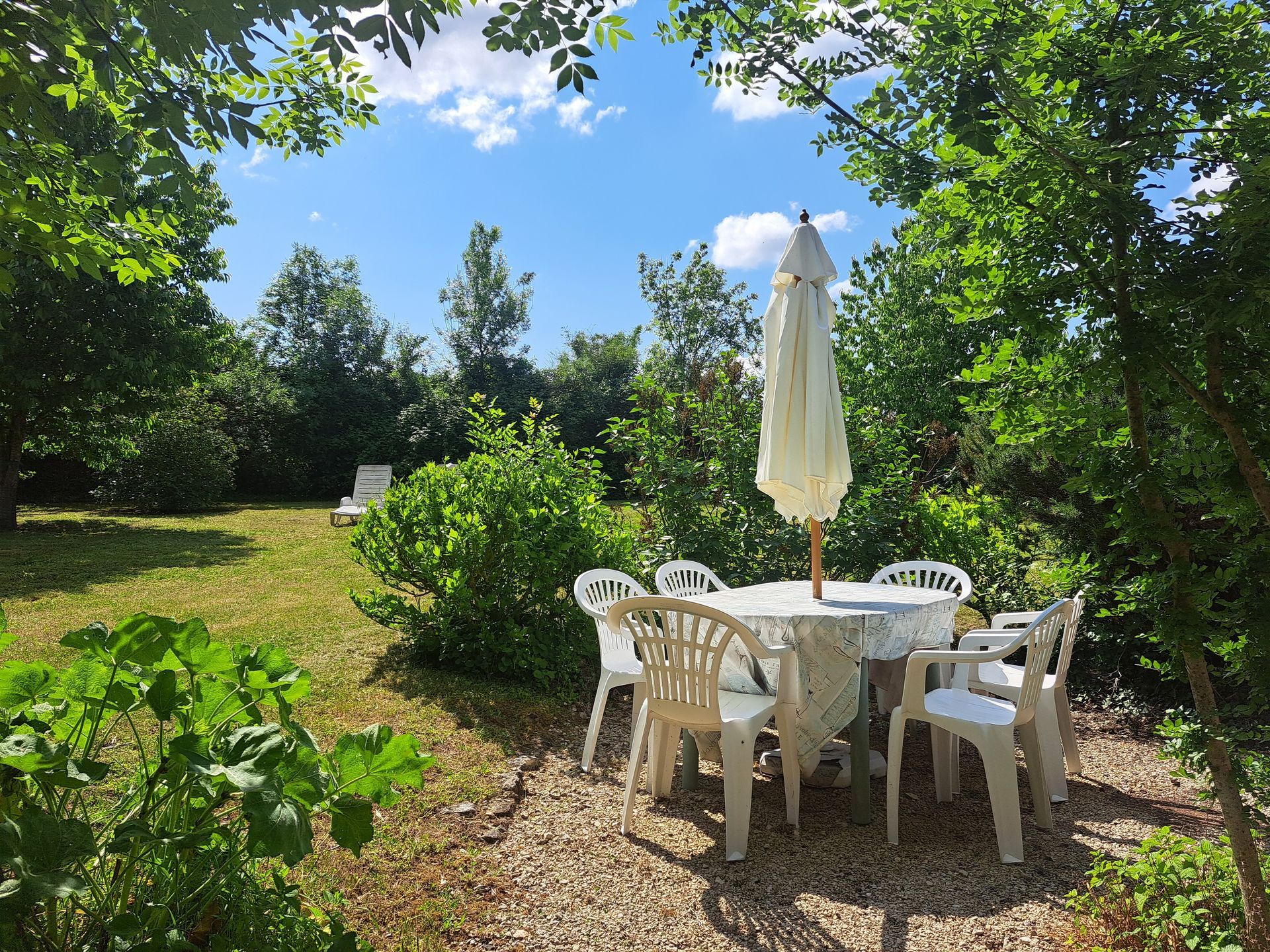 a garden table