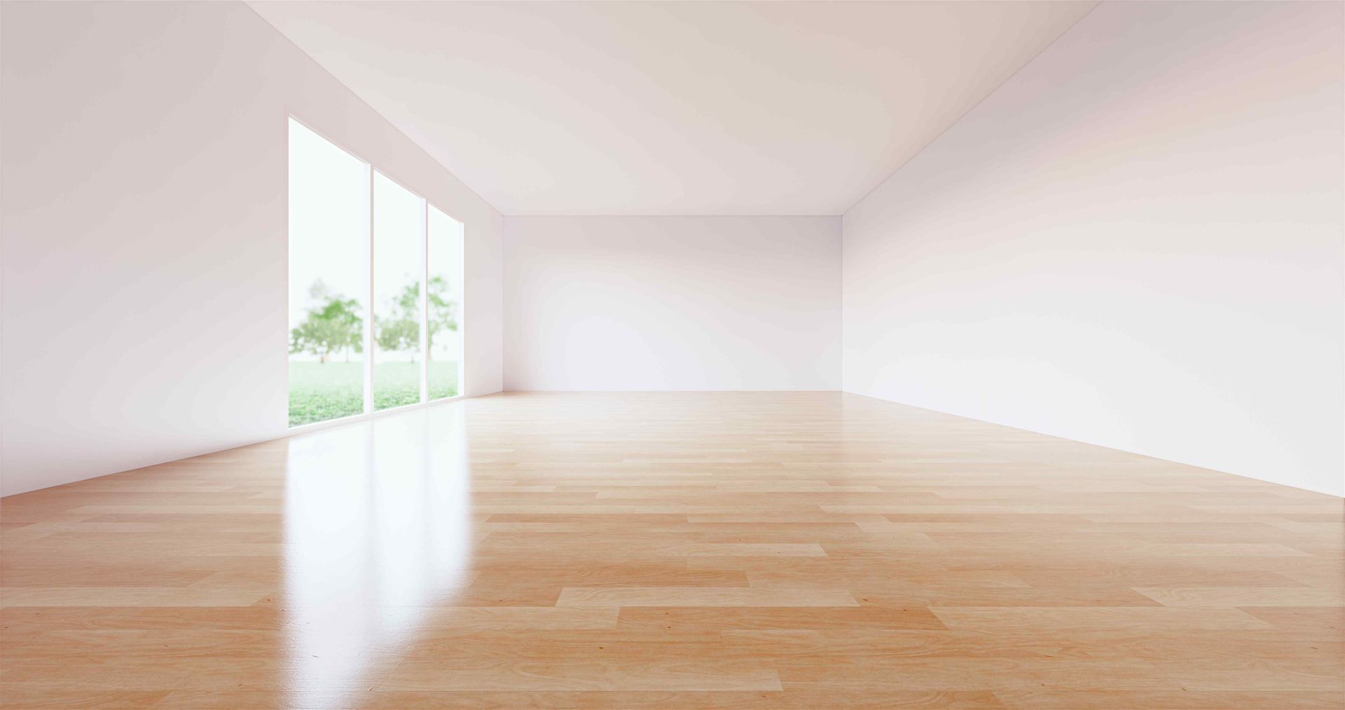 Room with hardwood floor with all the furniture removed