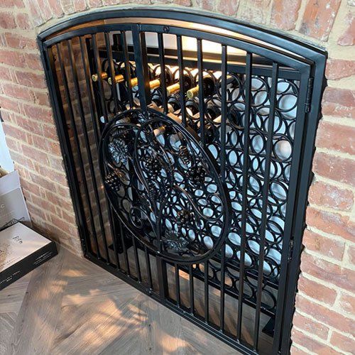 black metal gate