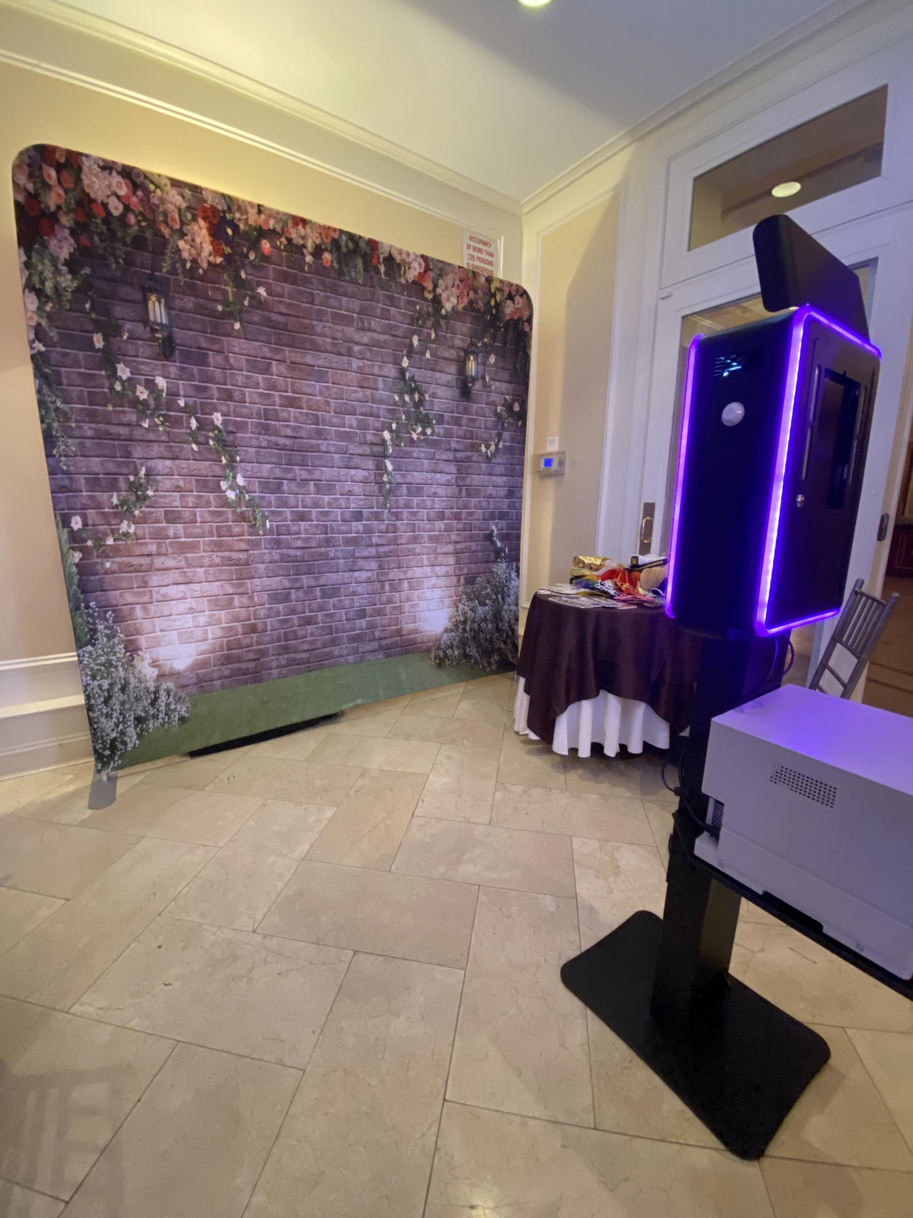 Flower Wall Design Photo Booth — Queens, NY — AIP Event Group