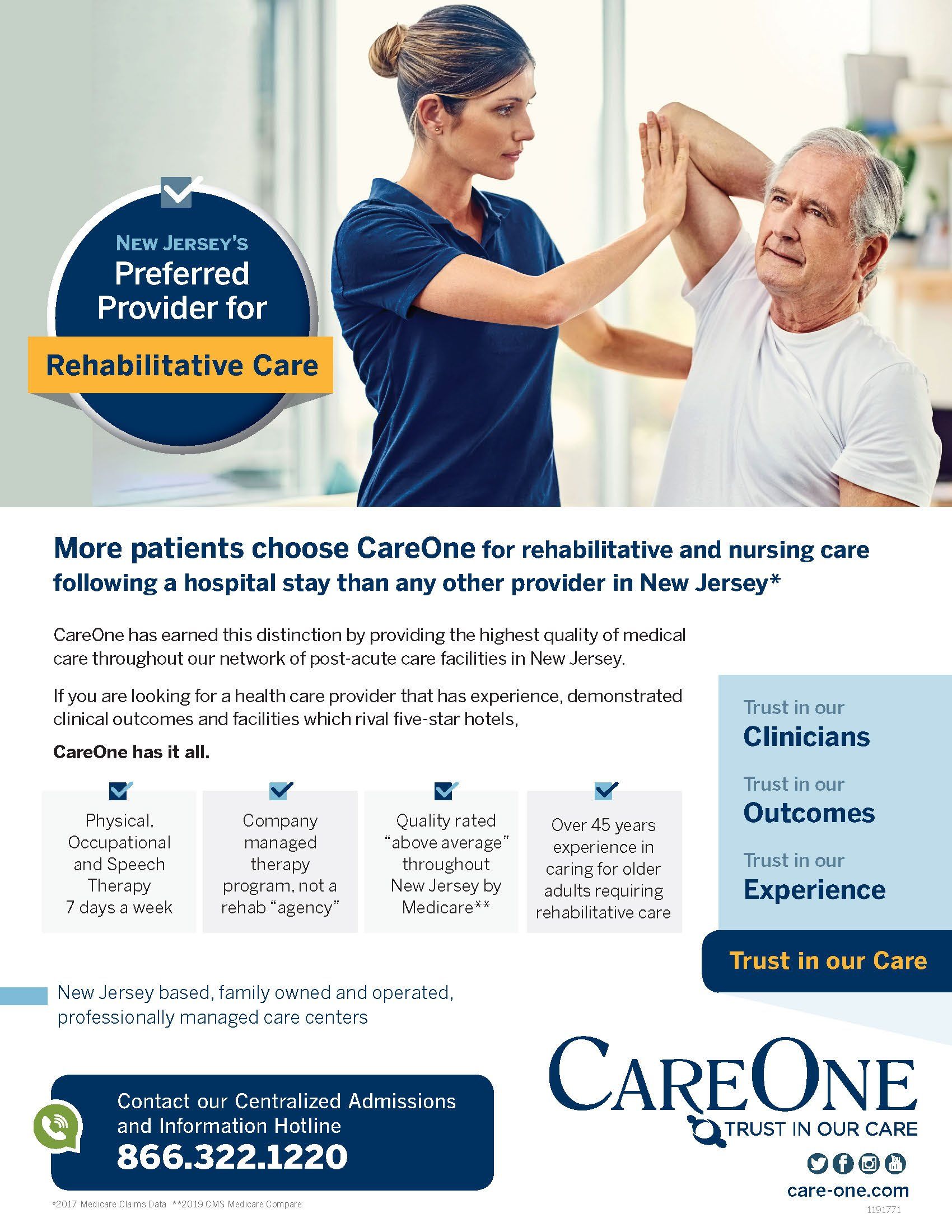 A nurse is helping an older man with his arm exercises.