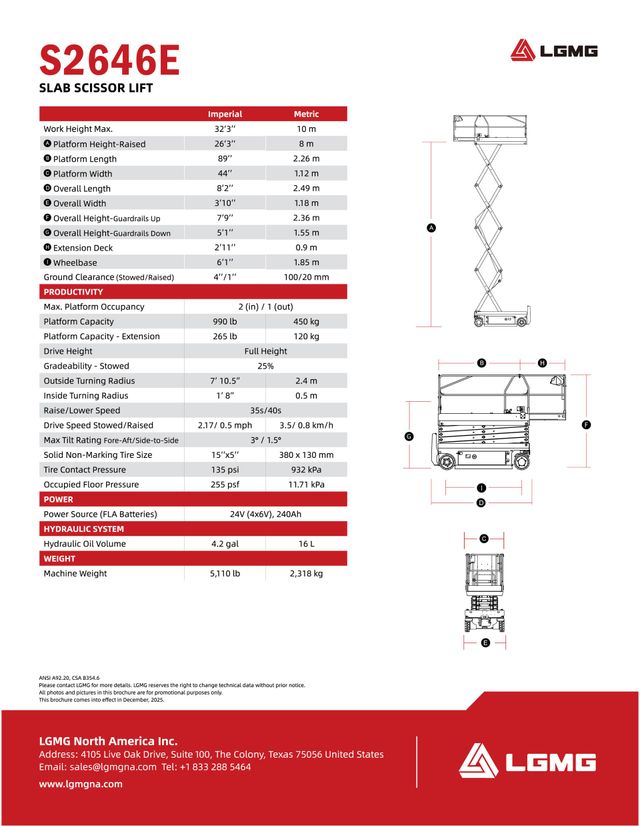 Electric Slab Scissor Lifts