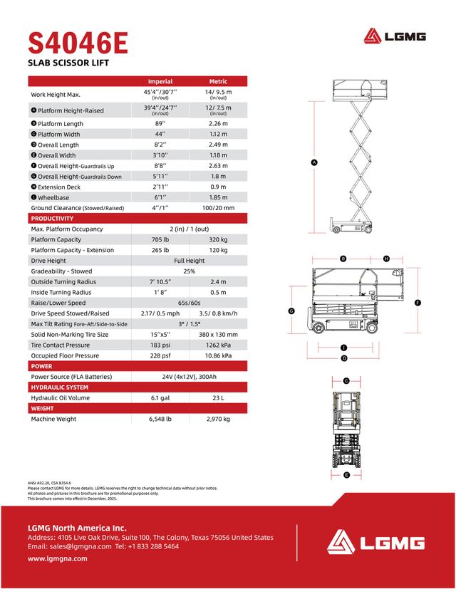 Electric Slab Scissor Lifts