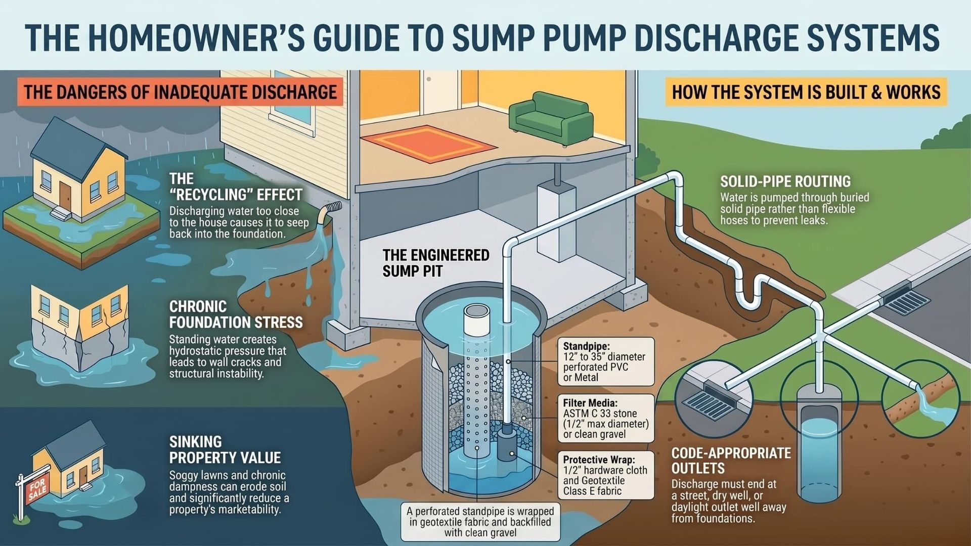 Sump Pump Discharge System