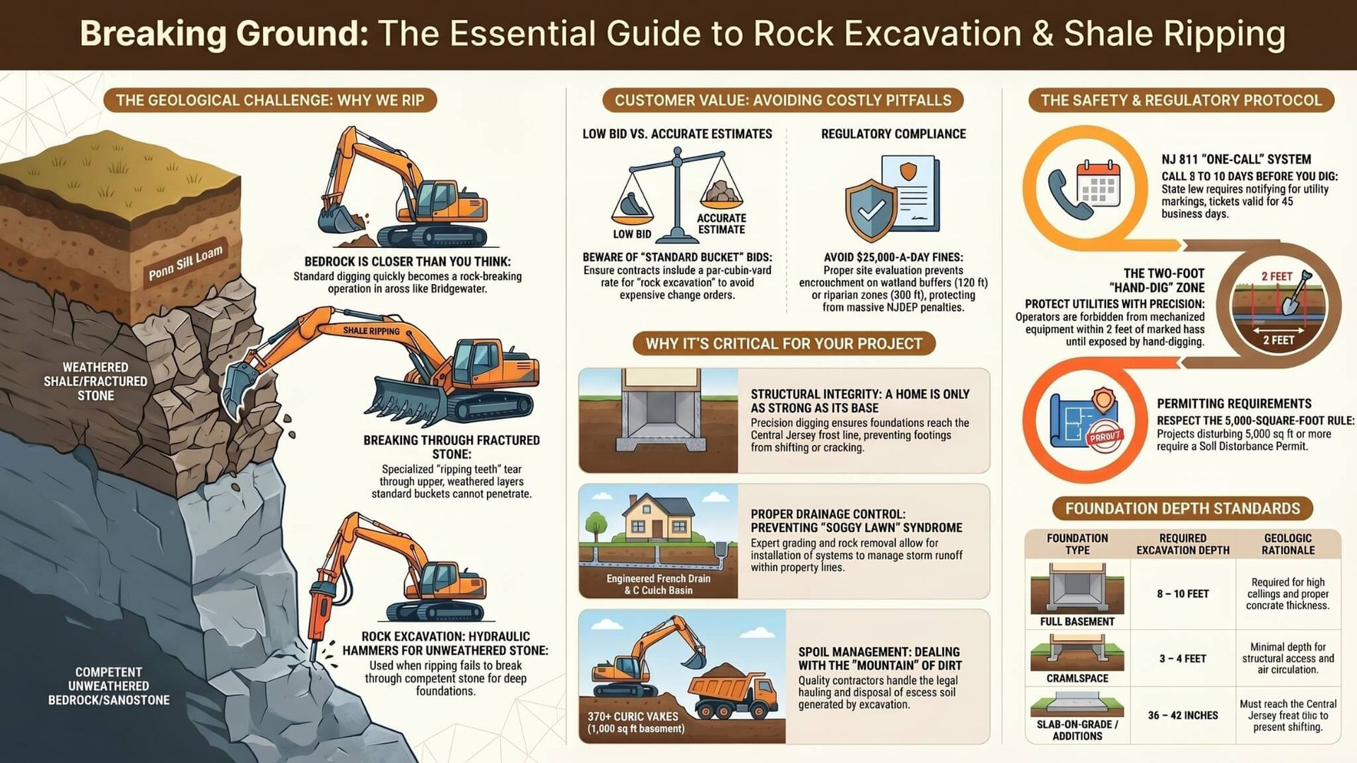 Rock Excavation and Shale Ripping