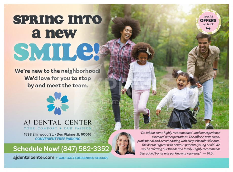 Grand Opening flyer for Core Dentistry, featuring a $59 special for cleaning, exam, and X-rays. Phone: (803) 485-1100.