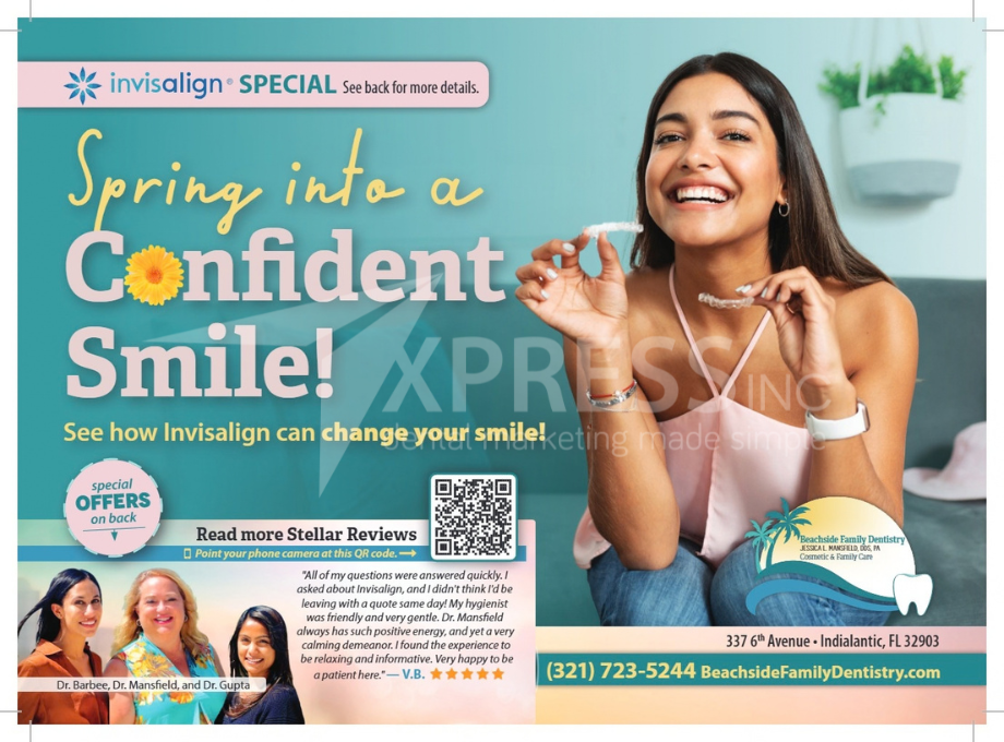 Grand Opening flyer for Core Dentistry, featuring a $59 special for cleaning, exam, and X-rays. Phone: (803) 485-1100.
