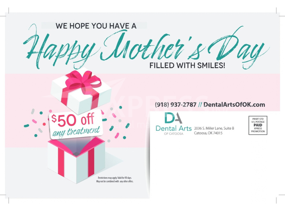 Promotional flyer for Montpelier Family Dentistry, listing services, a new patient offer, location, and contact information.