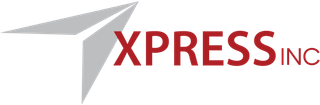 Logo of XPRESS Inc. featuring a silver geometric shape and dark red text on white.
