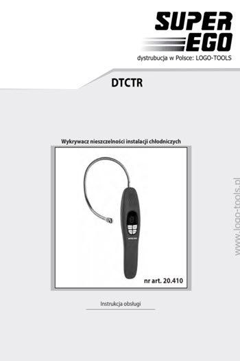INSTRUKCJA SEGO DTCTR instrukcja obsługi