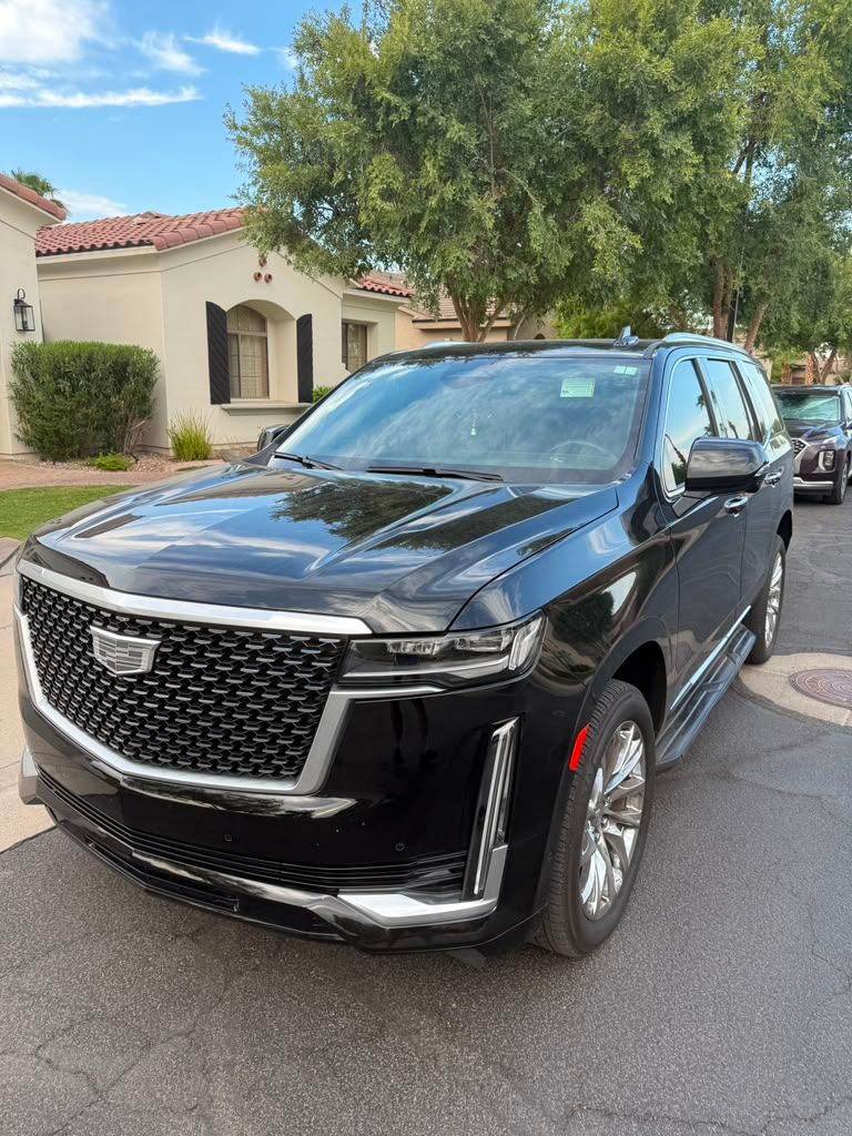 Cadillac Escalade after a full service mobile detail at a Chandler, Arizona home
