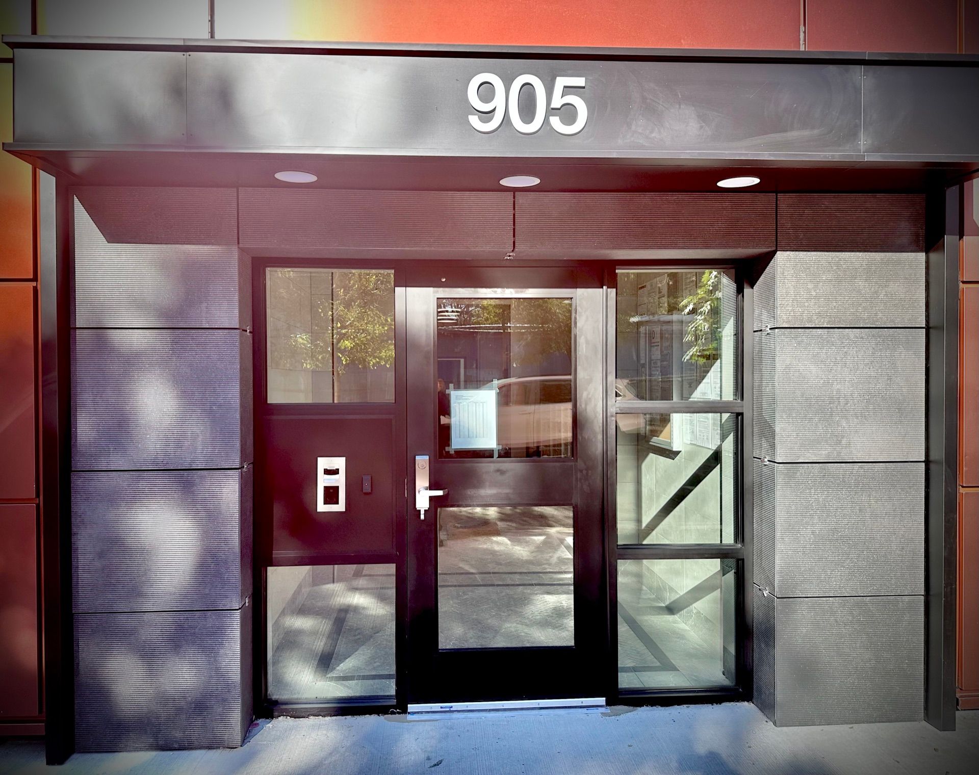 Completed commercial storefront door replacement at 905 Eagle Ave Bronx NY — Parker Custom Security
