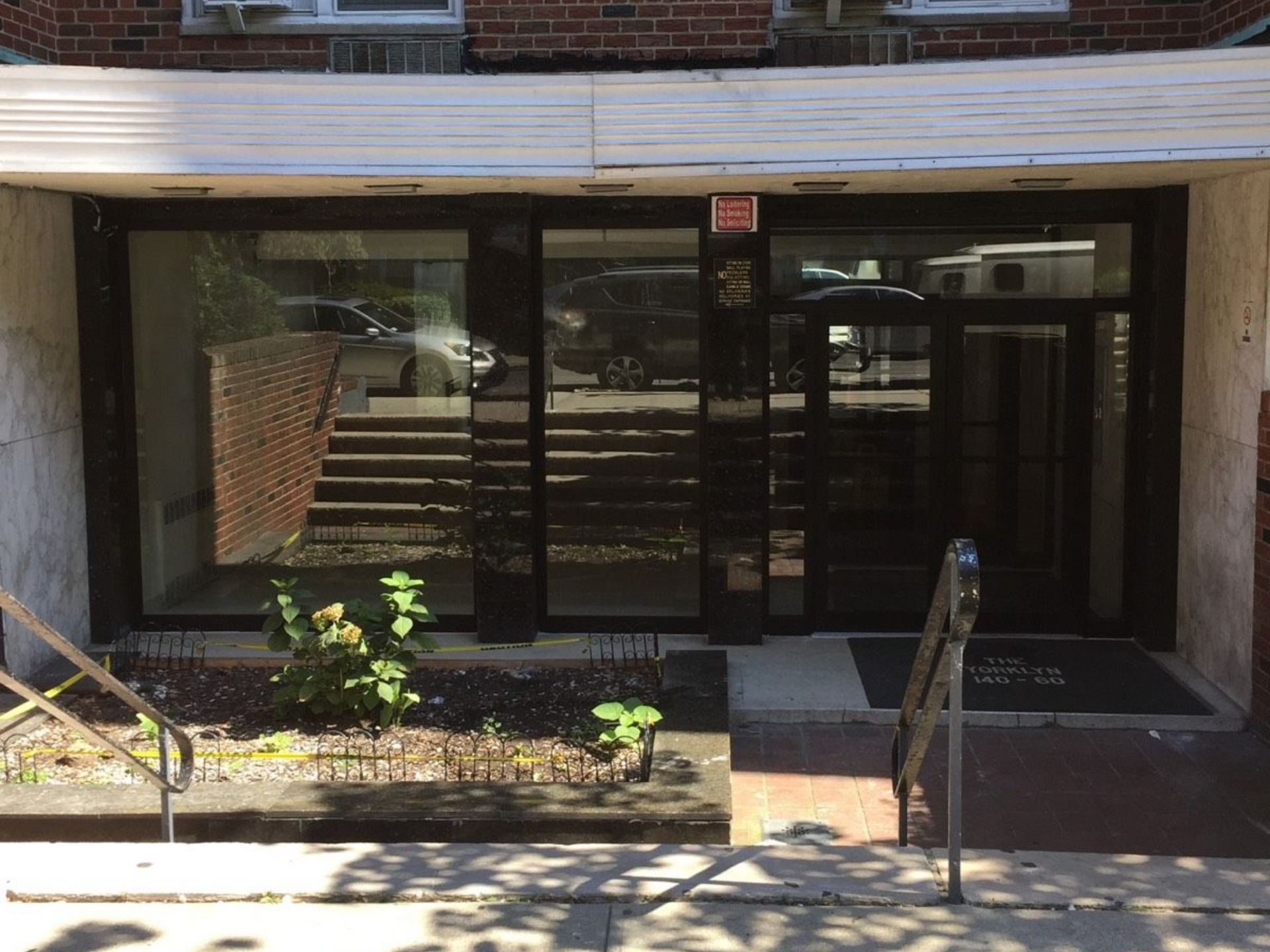 Completed vestibule installation at an apartment building in Flushing, Queens NY