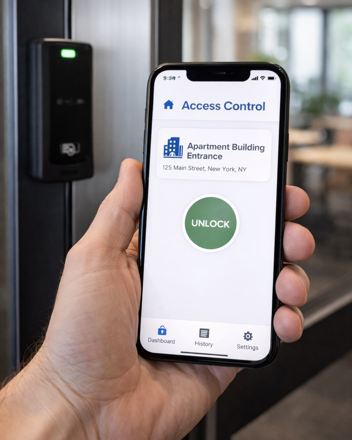 Mobile access control app for an apartment building in NYC