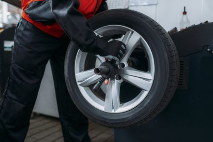 black tires