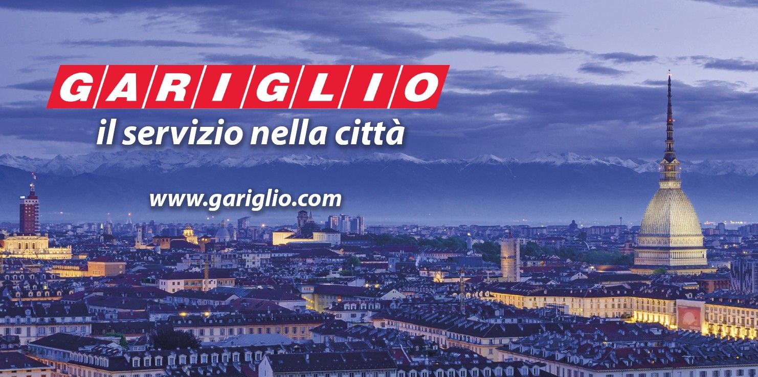 Logo Gariglio in black and white with the tagline “il servizio nella città”