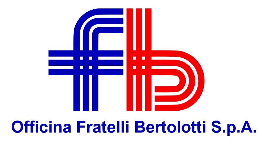 Logo di Officina F.lli Bertolotti SpA con iniziali stilizzate nere e nome dell'azienda su sfondo bianco.