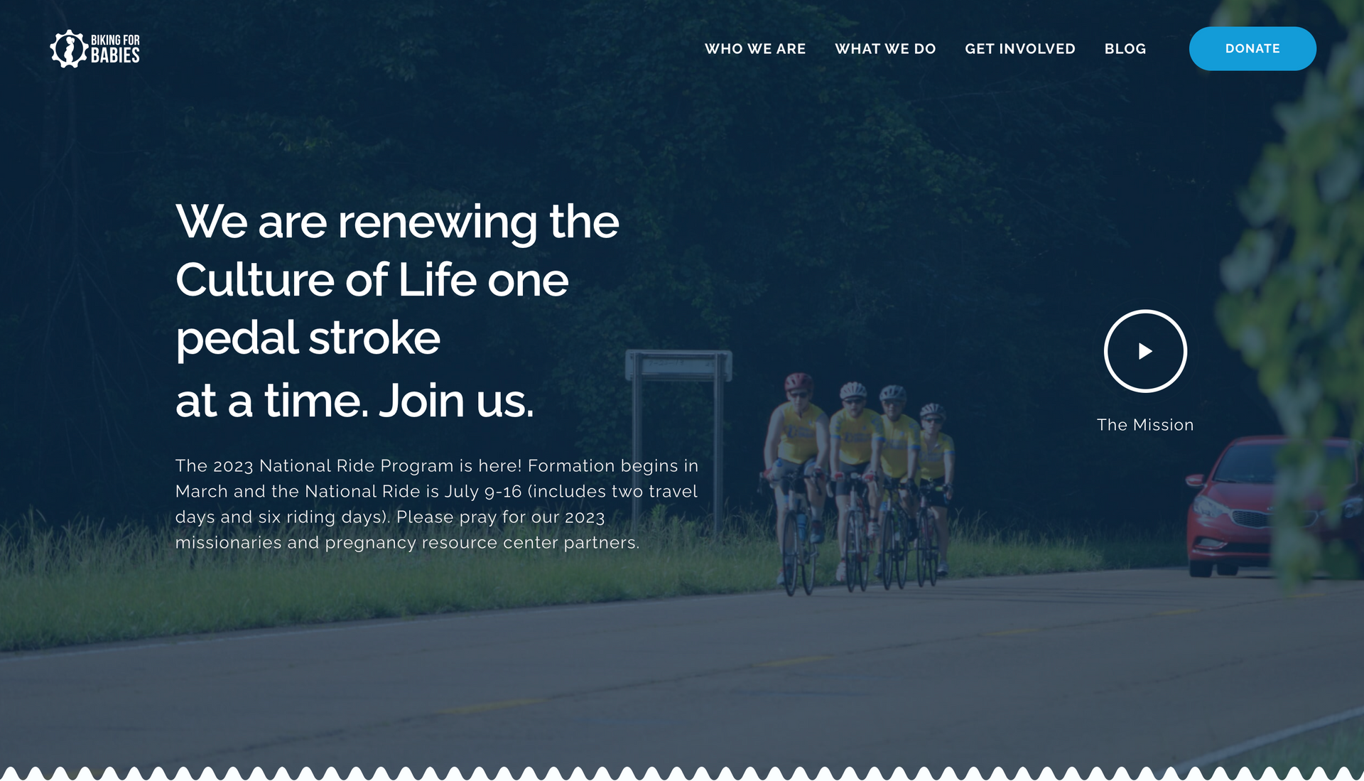 Biking For Babies Website