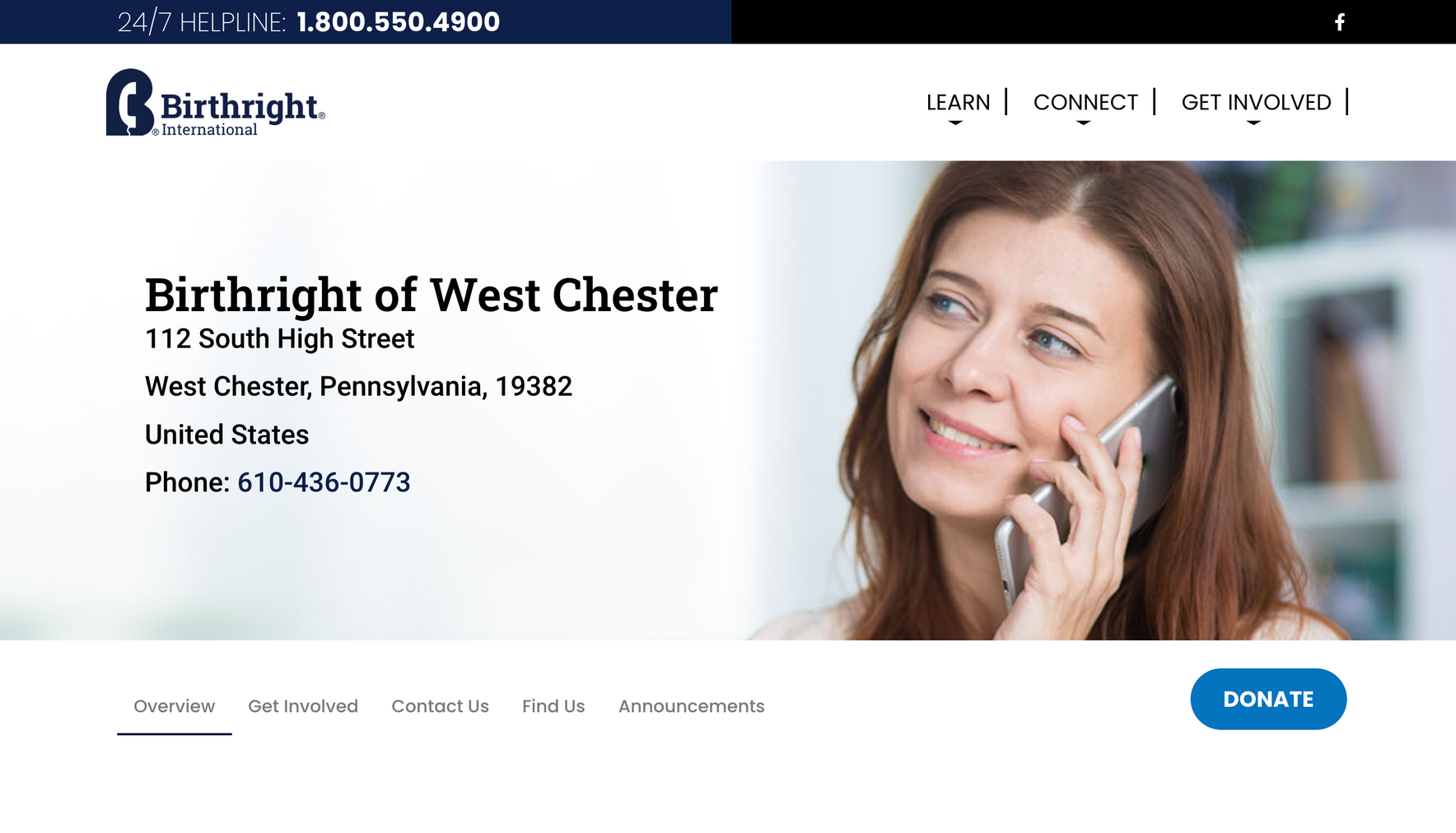 Birthright of West Chester Website