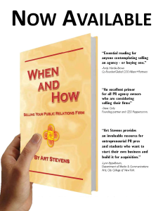 When and How - Selling Your Public Relations Firm