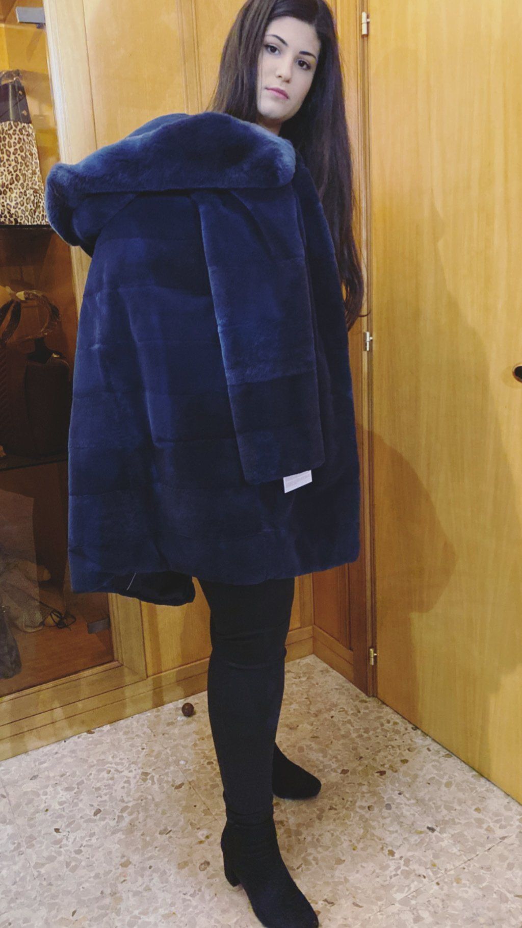 Pelliccia blu