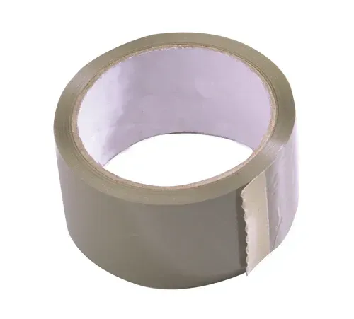 Roll of brown packing tape.