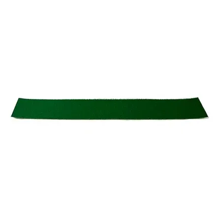 Green rectangular strip with a rough texture.