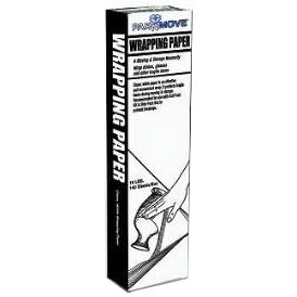 Box of ProMove wrapping paper; black and white. Text on box: