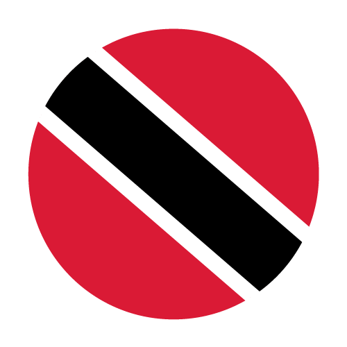 Señal de tráfico circular roja con una franja diagonal negra bordeada de blanco.