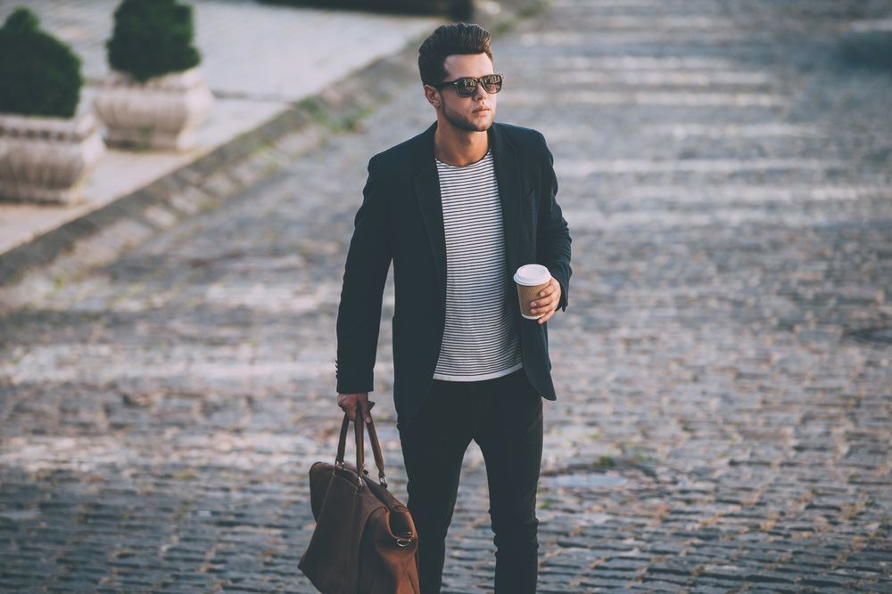 Handsome Young Man in Smart Casual — New Park Suit Hire & Menswear in Hermit Park, QLD