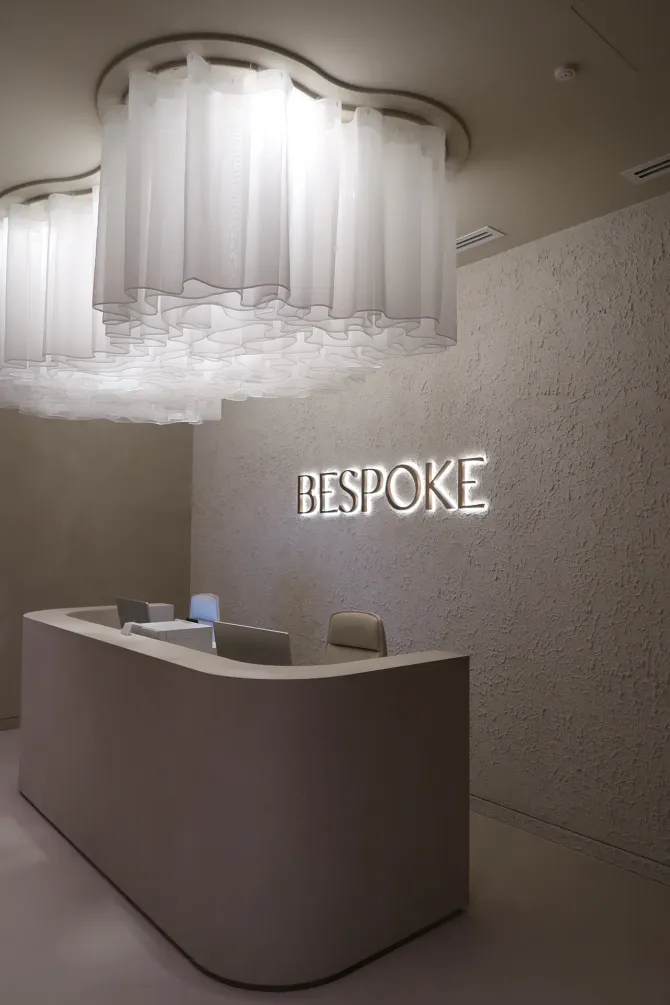 A modern reception area with