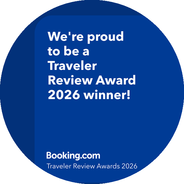 Traveler Review Award 2026 Winner. Booking.com guests love us.