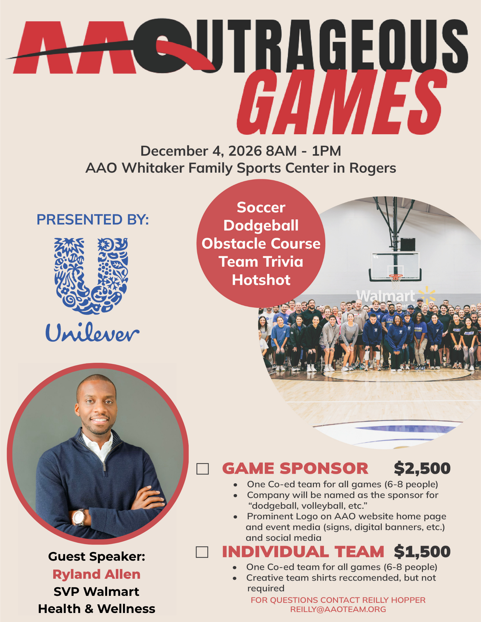 Mad Hattergous Games save-the-date poster with four players and red date text: Dec 4th, 2026.