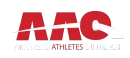 Arkansas Athletes Outreach red and white logo
