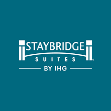 Staybridge Suites by IHG logo on teal background