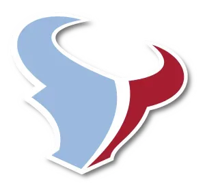 Light blue and maroon stylized bull head logo on white background.
