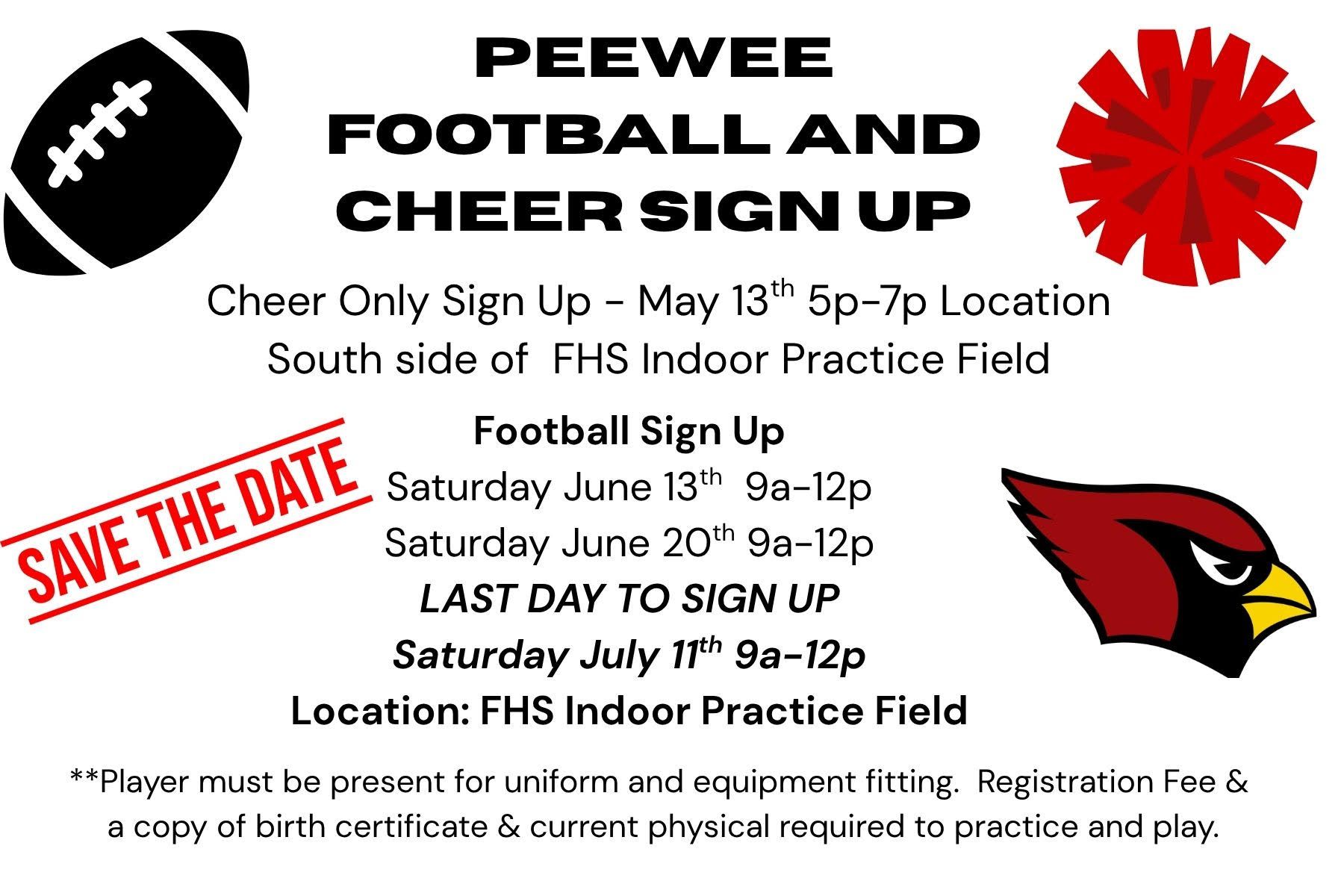 Purple H.A.W.K.S. Youth Football Tryouts flyer with players, date, time, and location details.