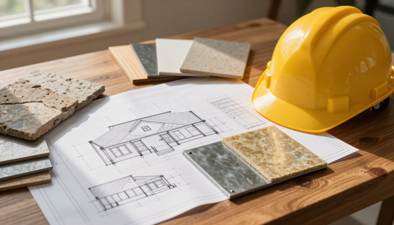 Barndominium planning documents and construction drawings