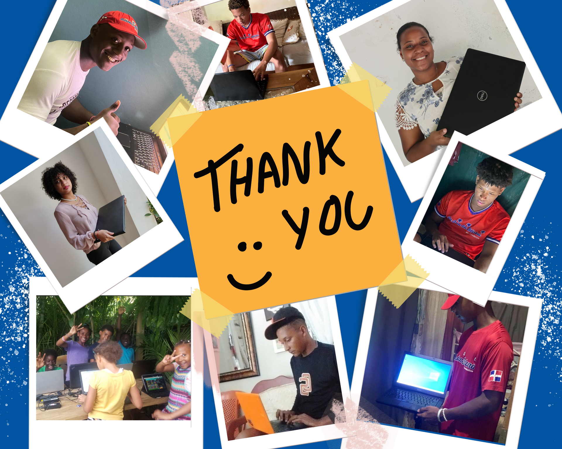 digital fire laptop donation program collage