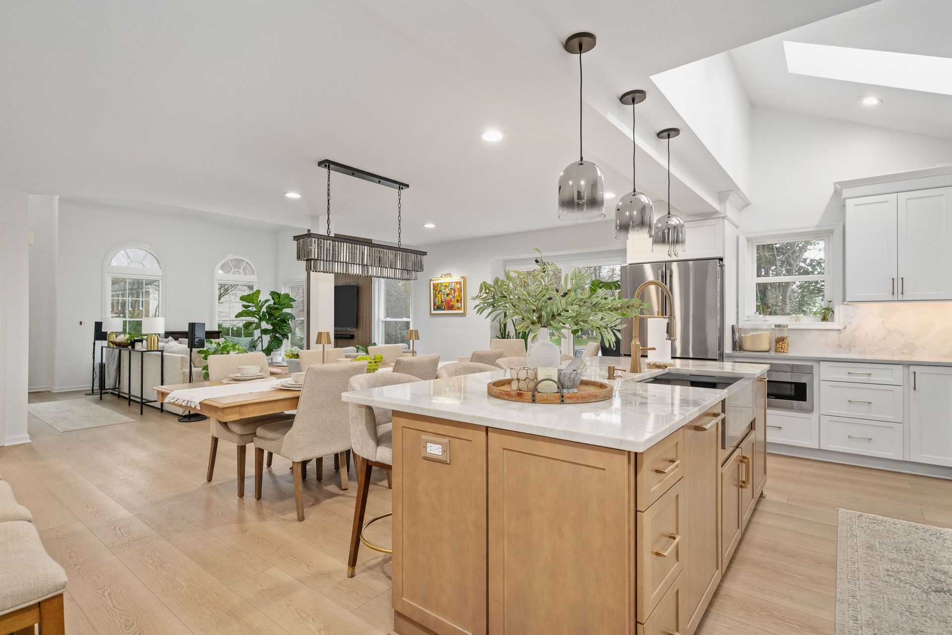renovated warm color palette interior